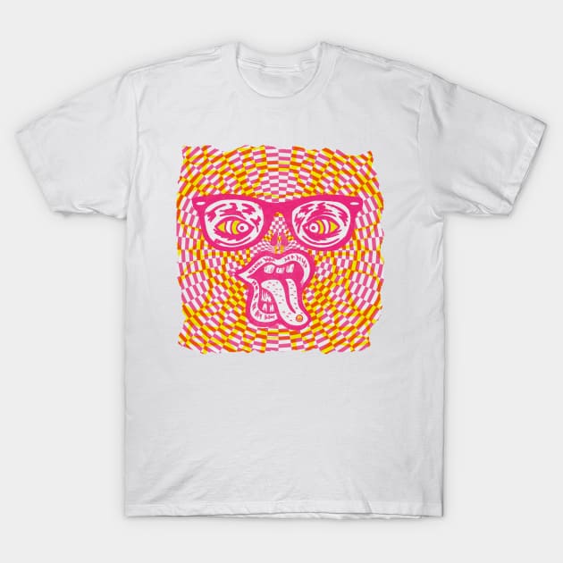 Psychedelic Rave Face T-Shirt by SamuelBThorne